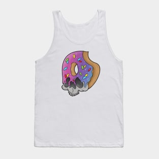 Donut Skull Morph With Sprinkles Tank Top